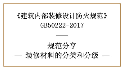 建筑內(nèi)部裝修材料的分類和分級-四川國晉消防分享