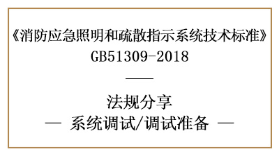應(yīng)急照明和疏散指示系統(tǒng)的系統(tǒng)調(diào)試準(zhǔn)備-四川國晉消防分享