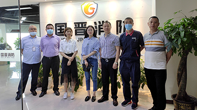 榮幸！成都恒大物業(yè)消防維保項(xiàng)目招標(biāo)蒞臨考察—國(guó)晉消防