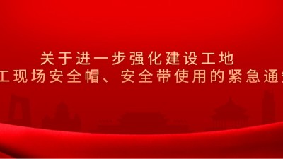 成都市住房和城鄉(xiāng)建設局關于進一步強化建設工地施工現(xiàn)場安全帽、安全帶使用的緊急通知