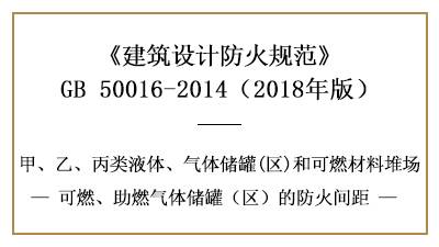可燃、助燃?xì)怏w儲(chǔ)罐(區(qū))的防火間距應(yīng)留多少？—四川國(guó)晉消防分享