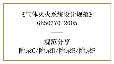 氣體滅火系統(tǒng)設(shè)計(jì)規(guī)范—附錄C/附錄D/附錄E/附錄F—四川國(guó)晉消防分享